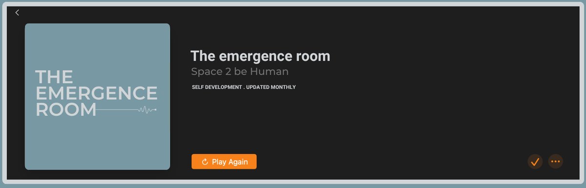 The Emergence Room in a podcast player